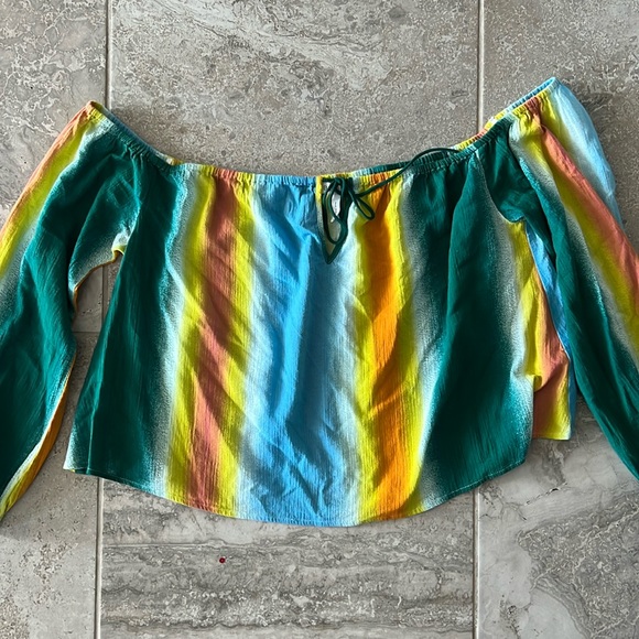 BCBGeneration Faded Stripe Top, Size XL EXCELLENT - Picture 8 of 13